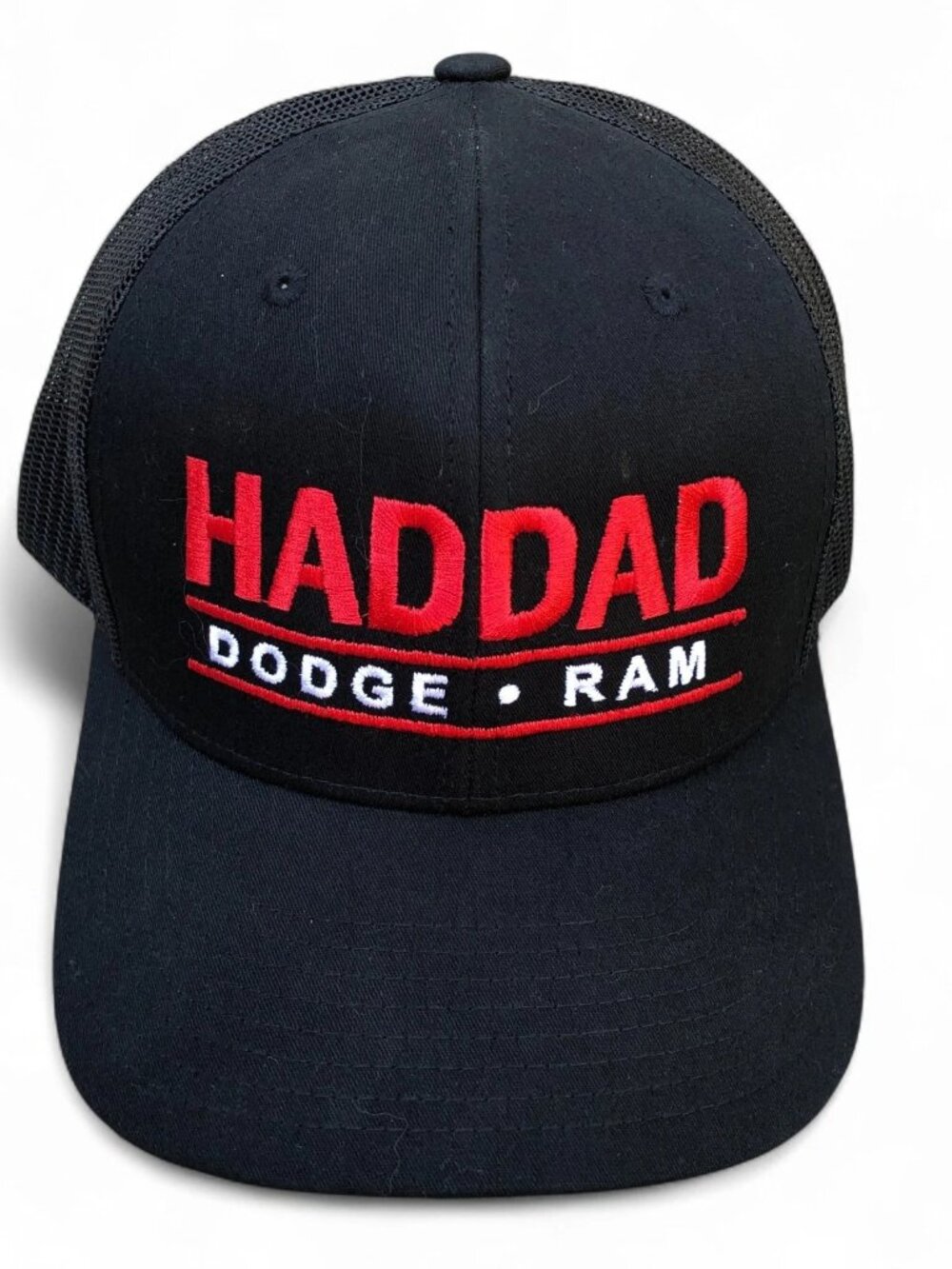 HADDAD Dodge Ram Trucker Hat Men's One Size Black Snapback Bakersfield Cap